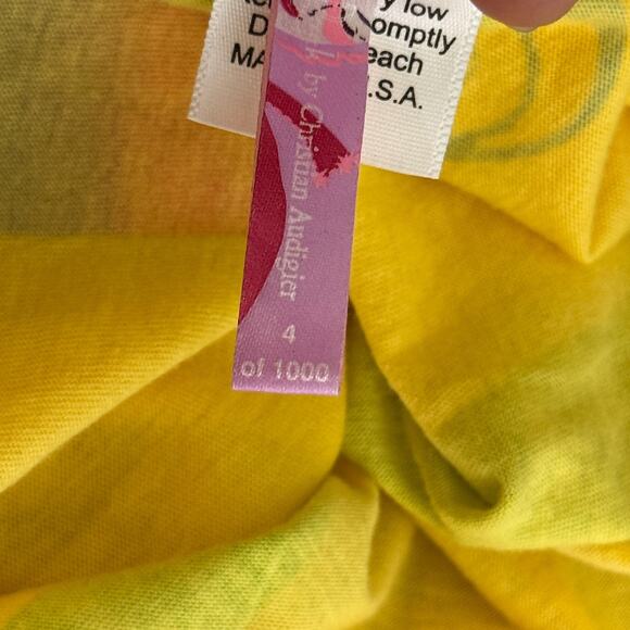 Christian Audigier Crystal Rock Y2K Shirt Women Large Hippie Free Spirit Top NEW - Picture 5 of 14